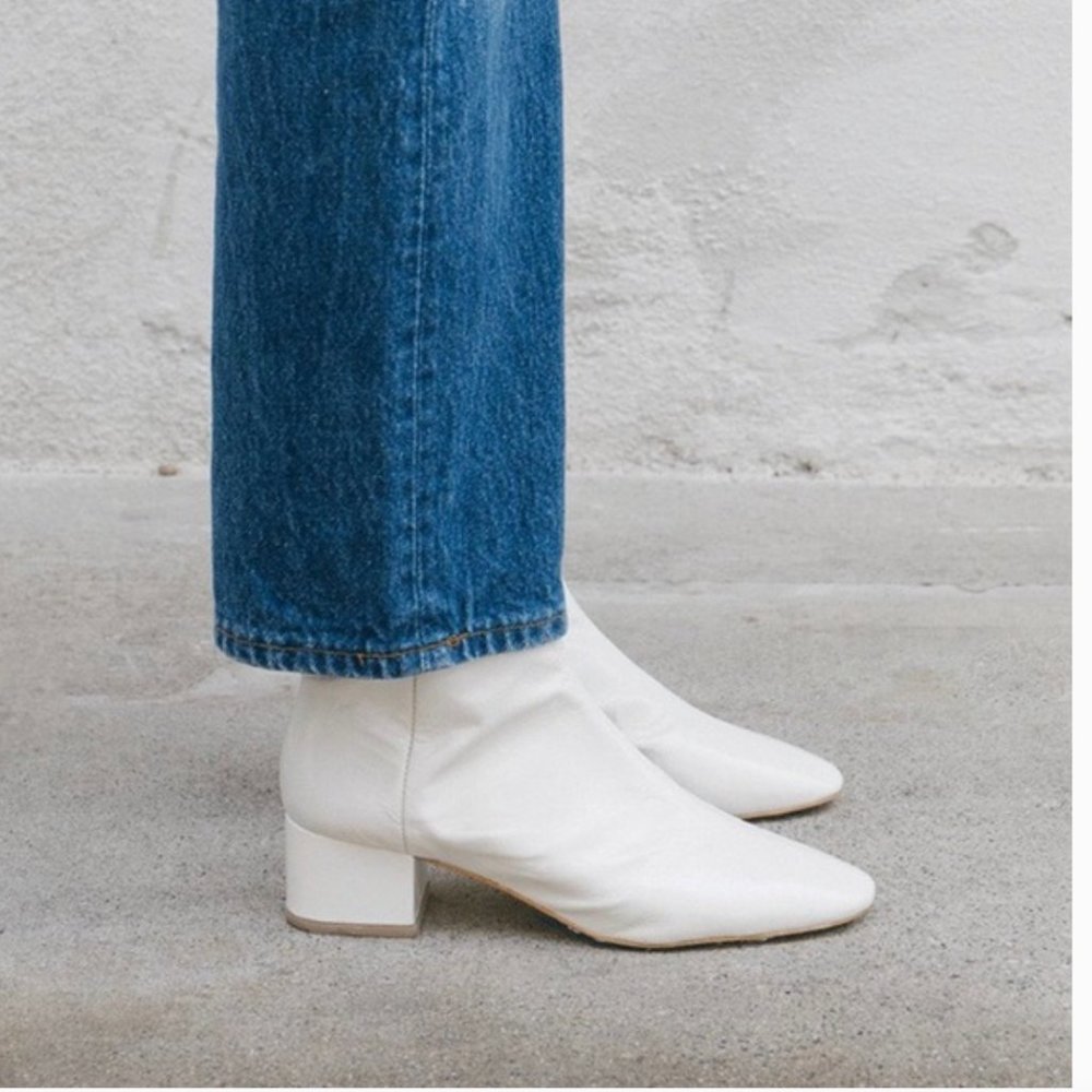 Loeffler Randall White Heeled Boots